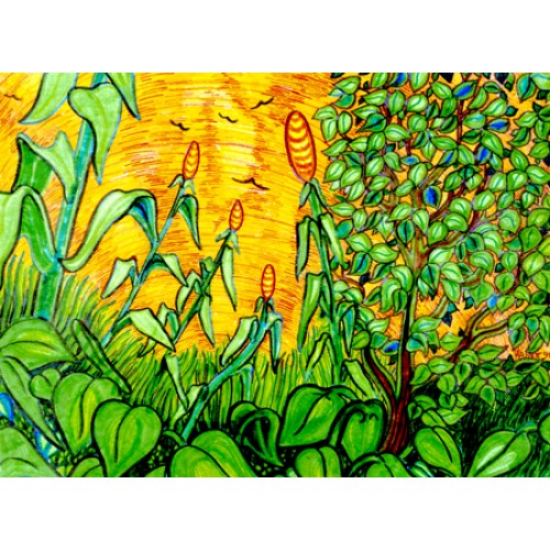Meadow With Birds