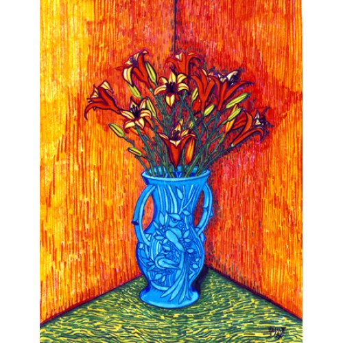 Tiger Lilies in Vase